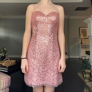 Dillard’s Junior Size 5 Pink Embellished Party/Homecoming Dress
